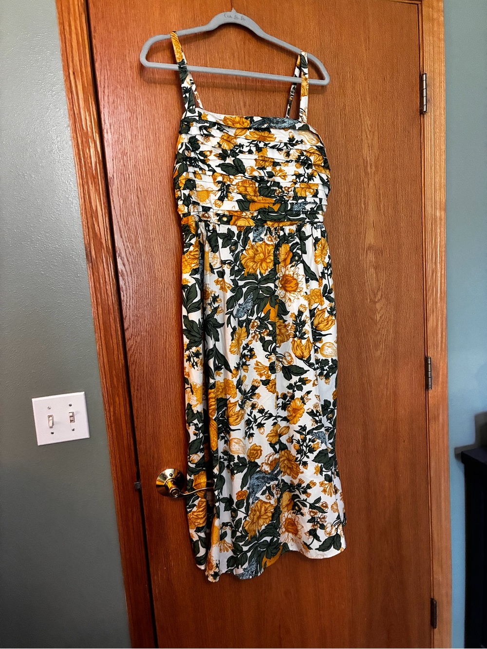Floral Sundress - Women's Dress with Spaghetti Straps